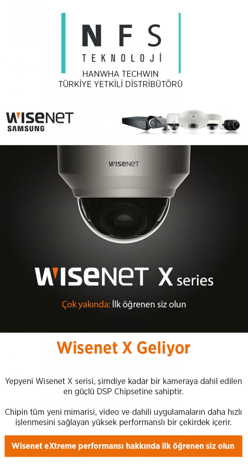 Wisenet X Serisi Geliyor İlk Öğrenen Siz Olun
